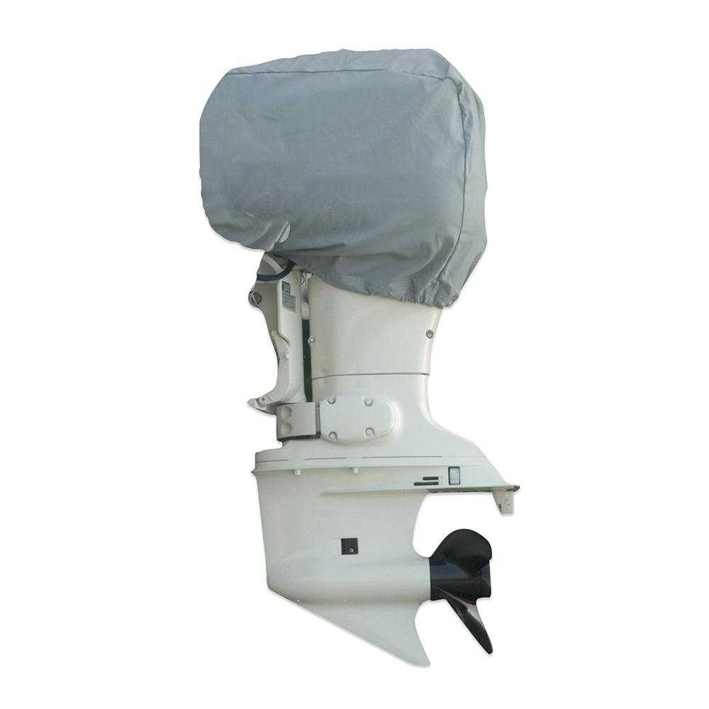 Carver by Covercraft, Carver Poly-Flex II 10-35 HP Universal Motor Cover - 20"L x 20"H x 14"W - Grey [70001F-10]