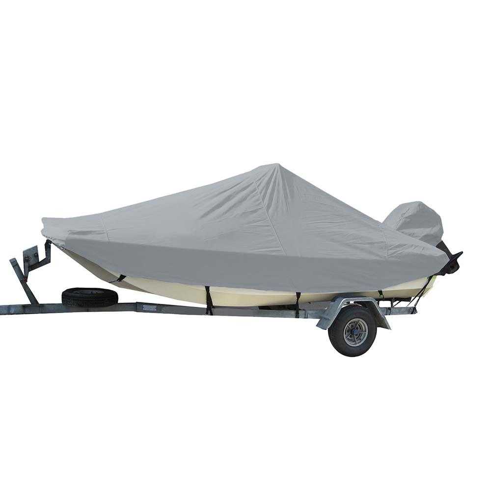 Carver by Covercraft, Carver Sun-DURA Styled-to-Fit Boat Cover f/19.5 Bay Style Center Console Fishing Boats - Grey [71019S-11]